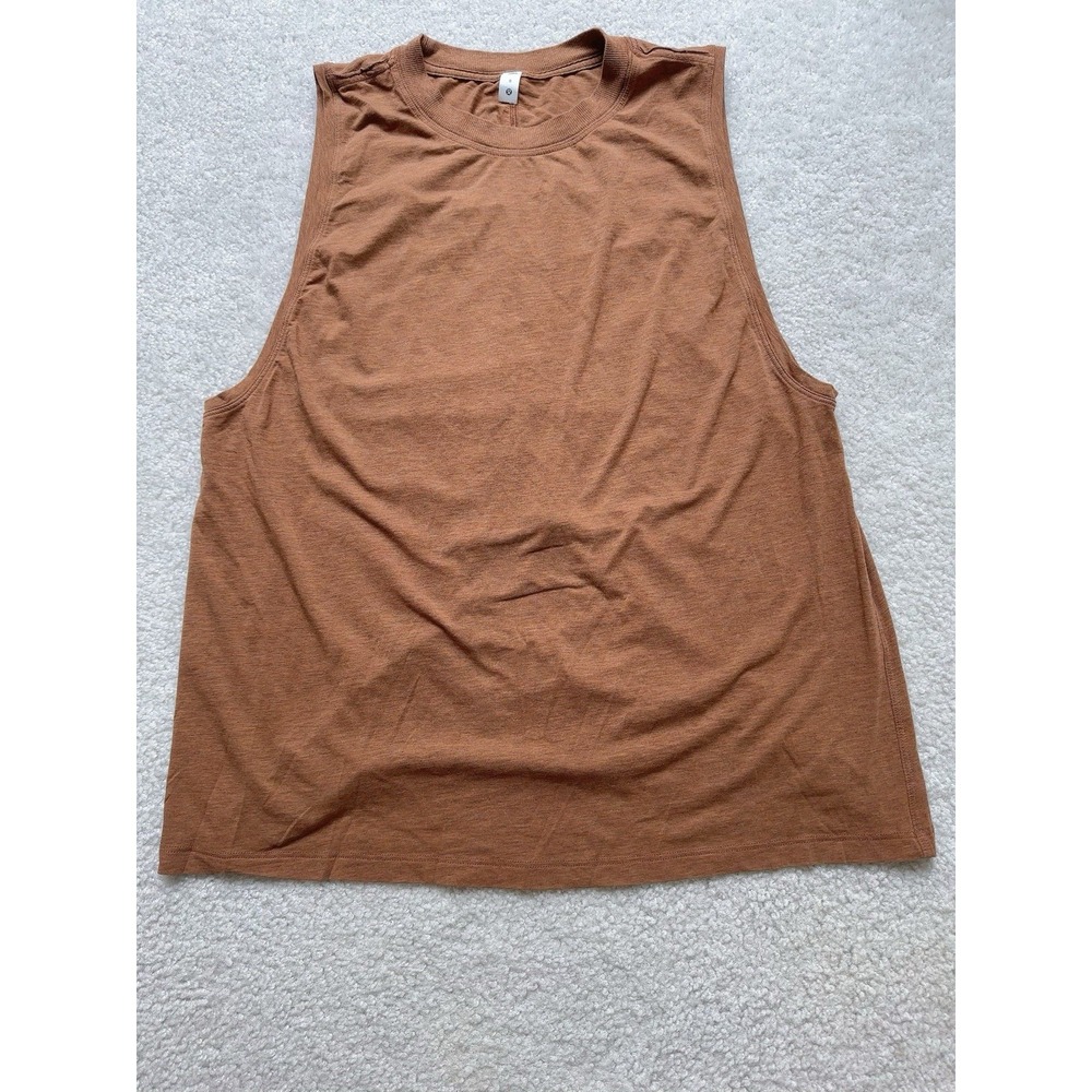 Lululemon Squad Goals Muscle Tank Top Size 8 Spiced Bronze Brown Sleeveless